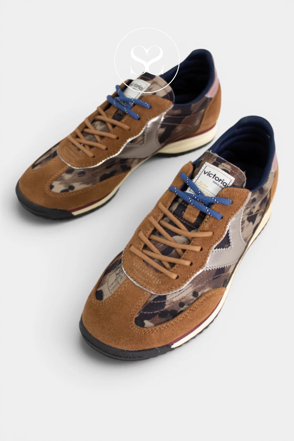 Victoria Tan/Leopard Sporty Trainers 1158116