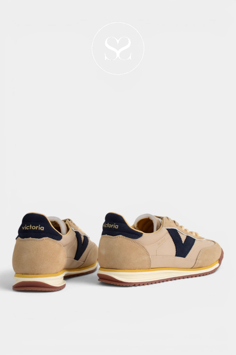 Victoria Beige Retro Trainers - 1158113