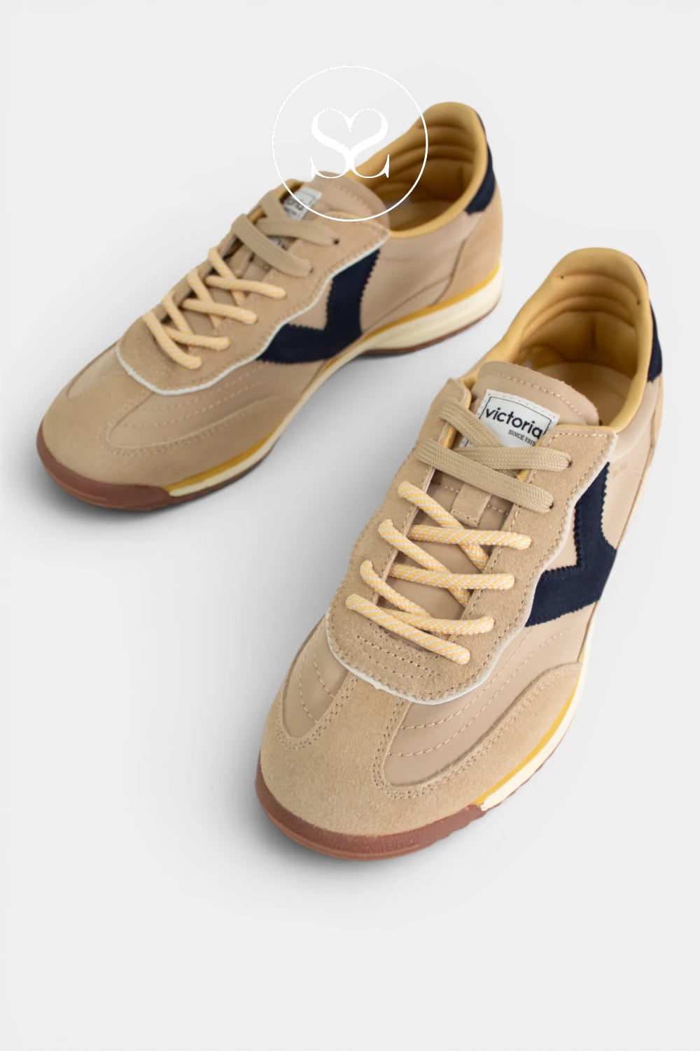 Victoria Beige Retro Trainers - 1158113