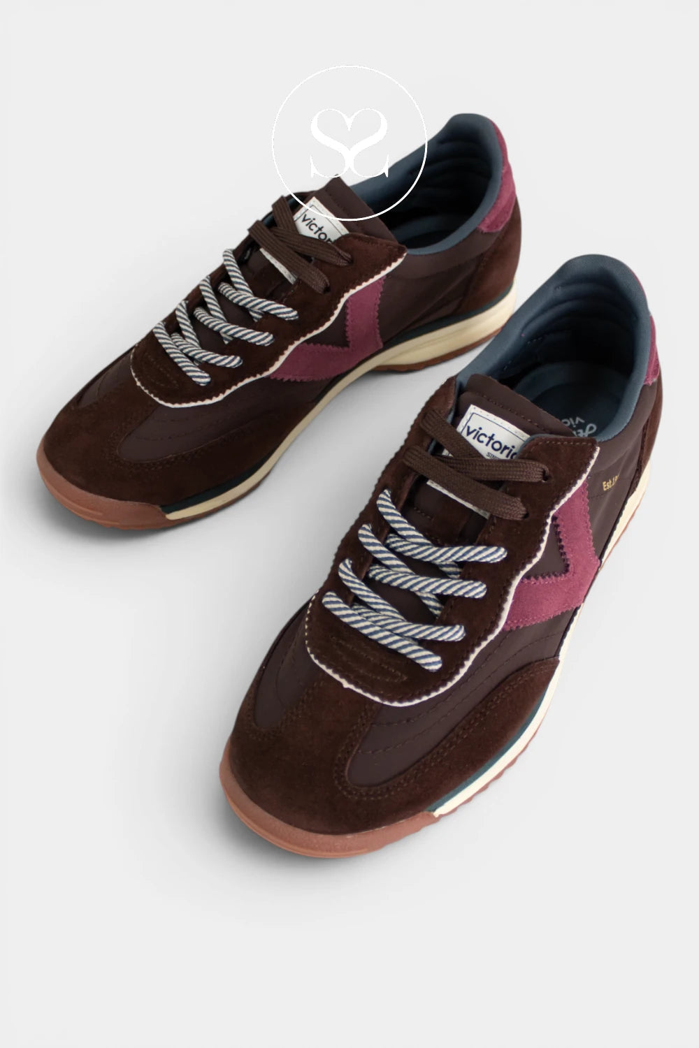Victoria Brown Retro Trainers - 1158113
