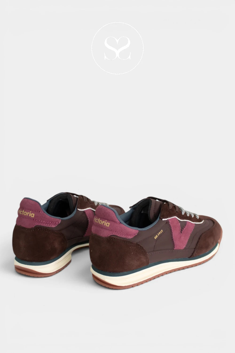 Victoria Brown Retro Trainers - 1158113