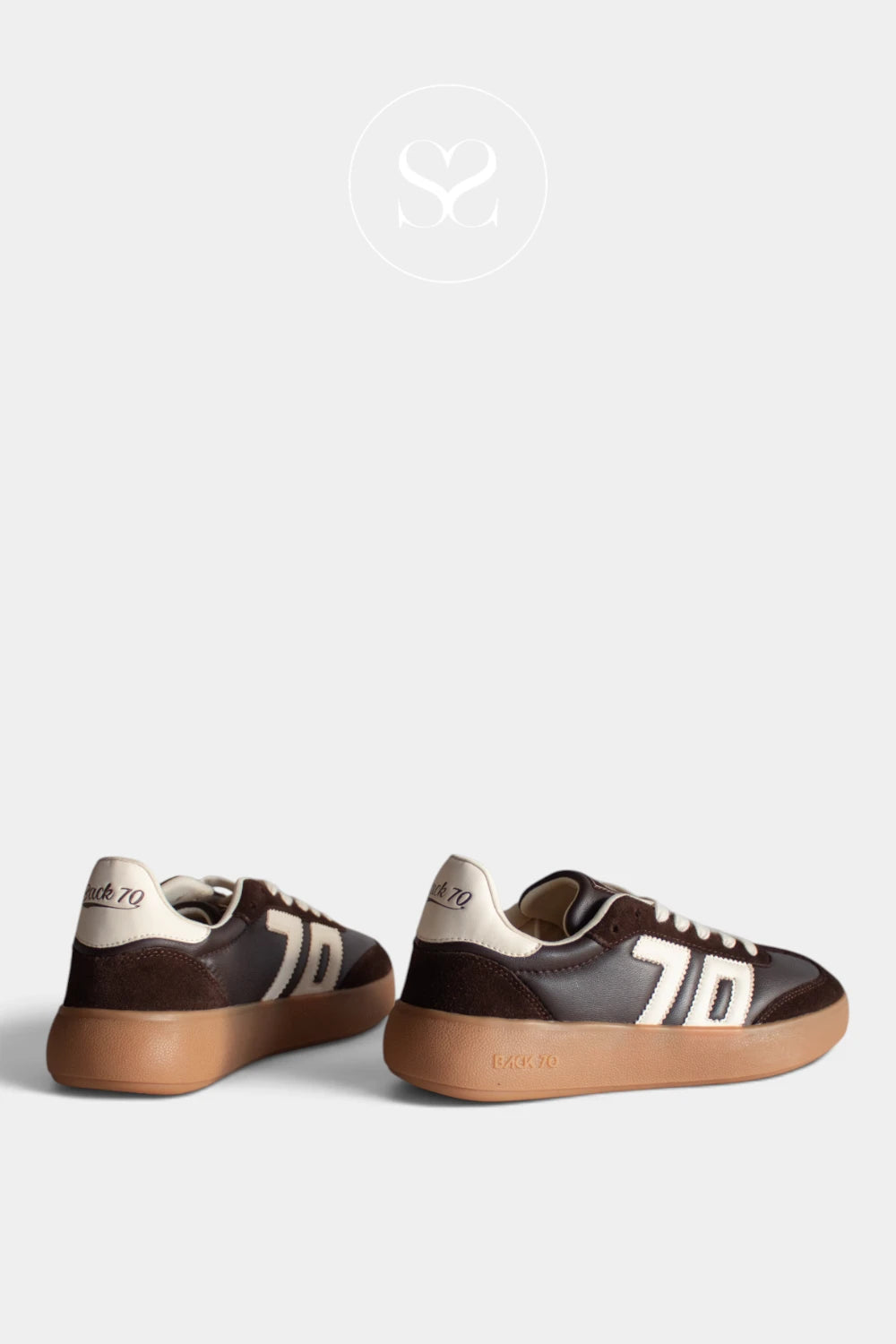 Back 70 Brown Chunky Retro Trainers - Brooklyn