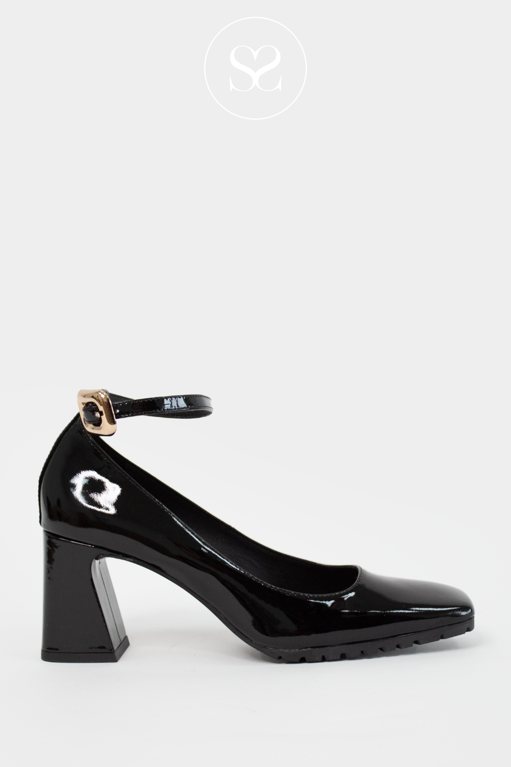 Black patent dolly shoes online