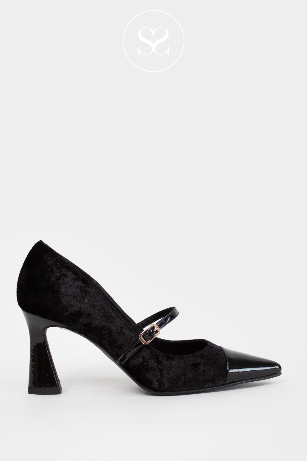 LODI RAMISI BLACK POINTED TOE HEELED MARY JANE SHOE LODI SHOES IRELANDS
