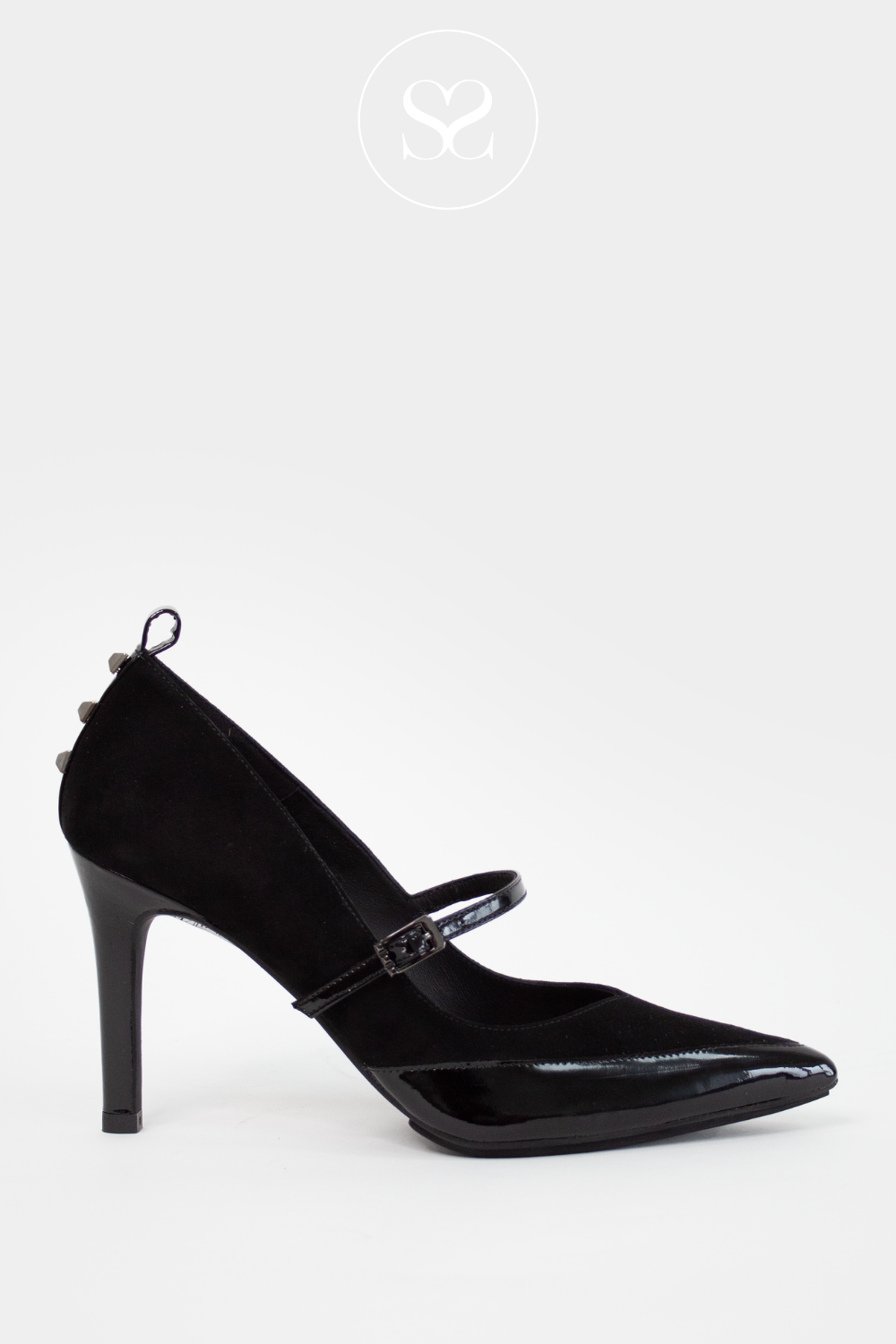 LODI ROALA BLACK SUEDE LEATHER HEELED SHOES LODI SHOES IRELAND