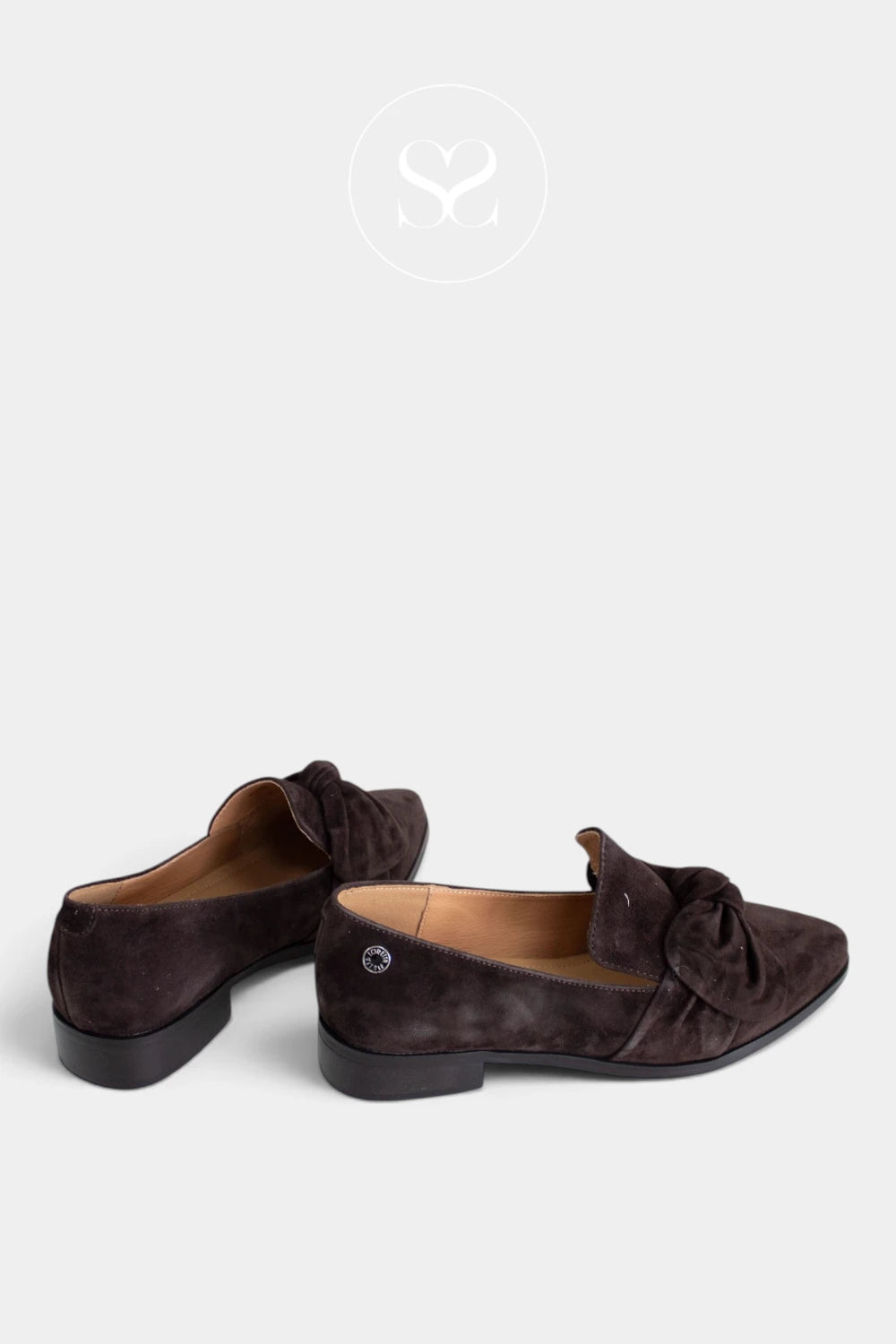 Loretta Vitale Brown Suede Leather Loafers W5366
