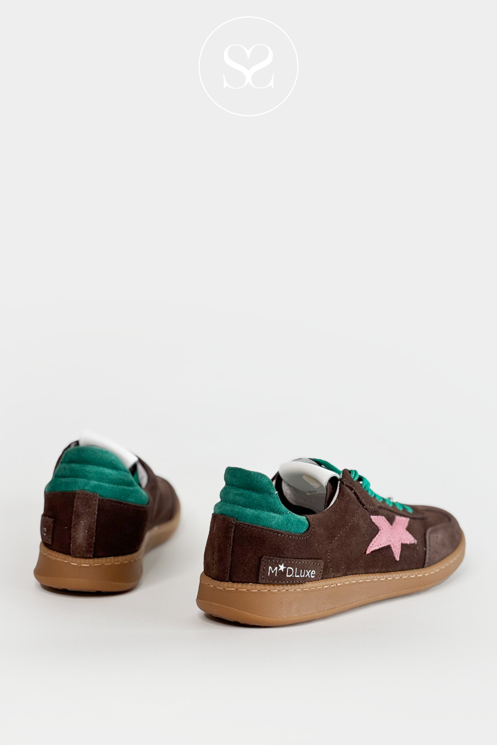 MELINE W-100 BROWN SUEDE LOW PROILE TRAINERS