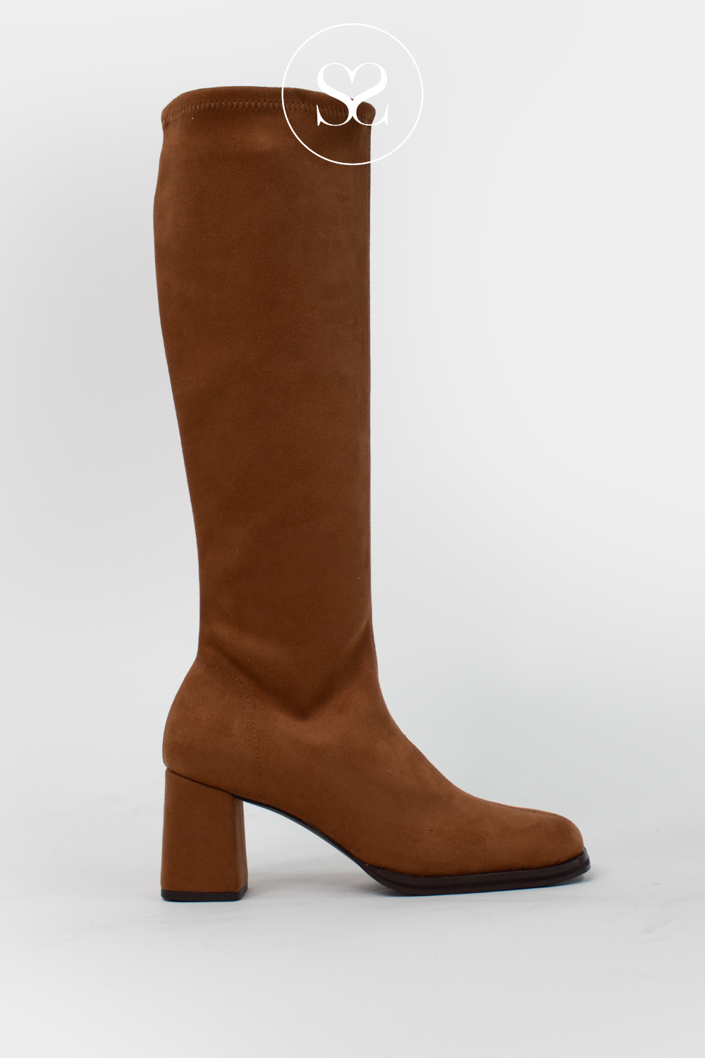 MISS ELASTIC 876211 AE TAN KNEE HIGH BOOTS MISS ELASTIC SHOE IRELAND
