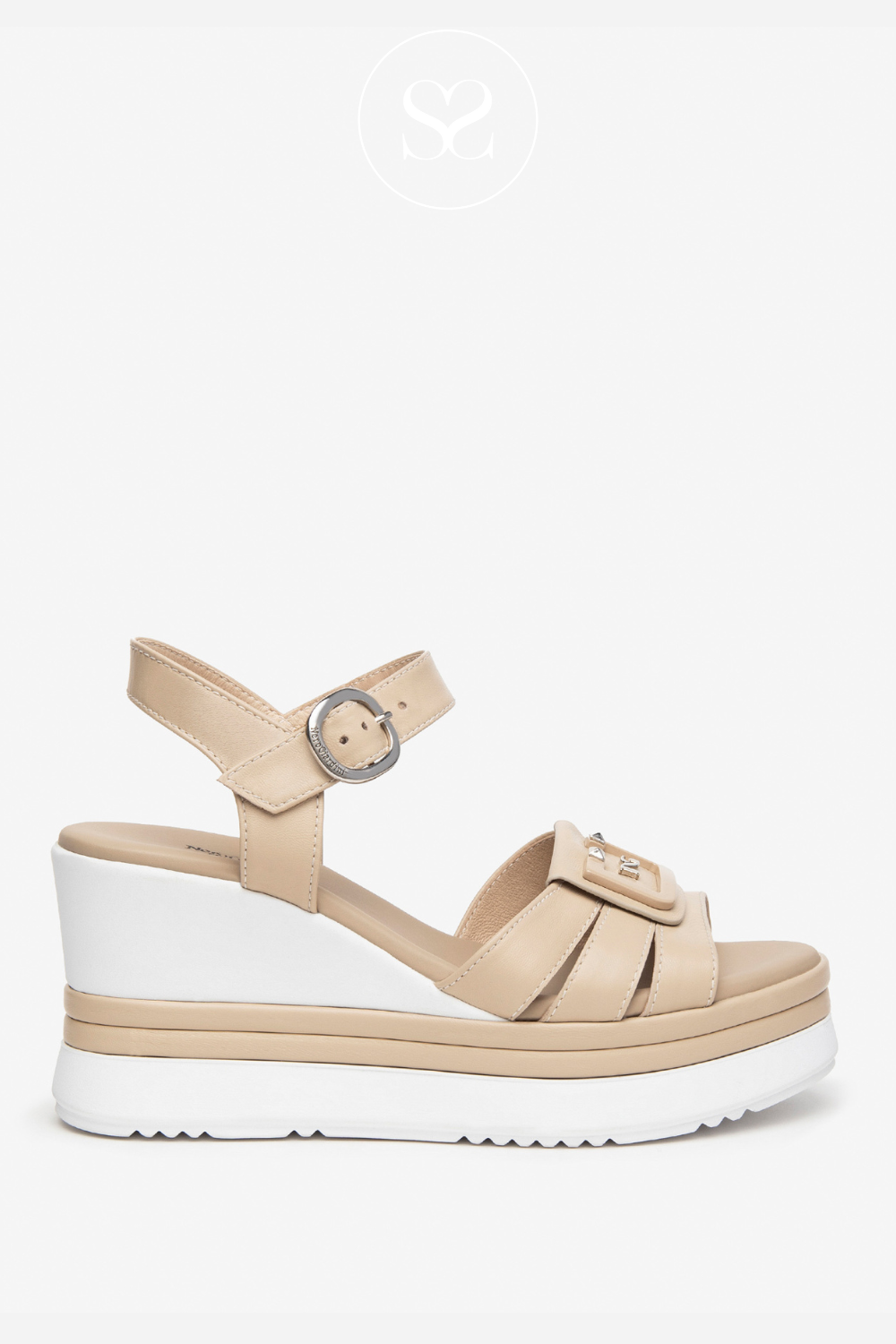 Wedge sandals for Women from Nero Giardini code e410570d in nude