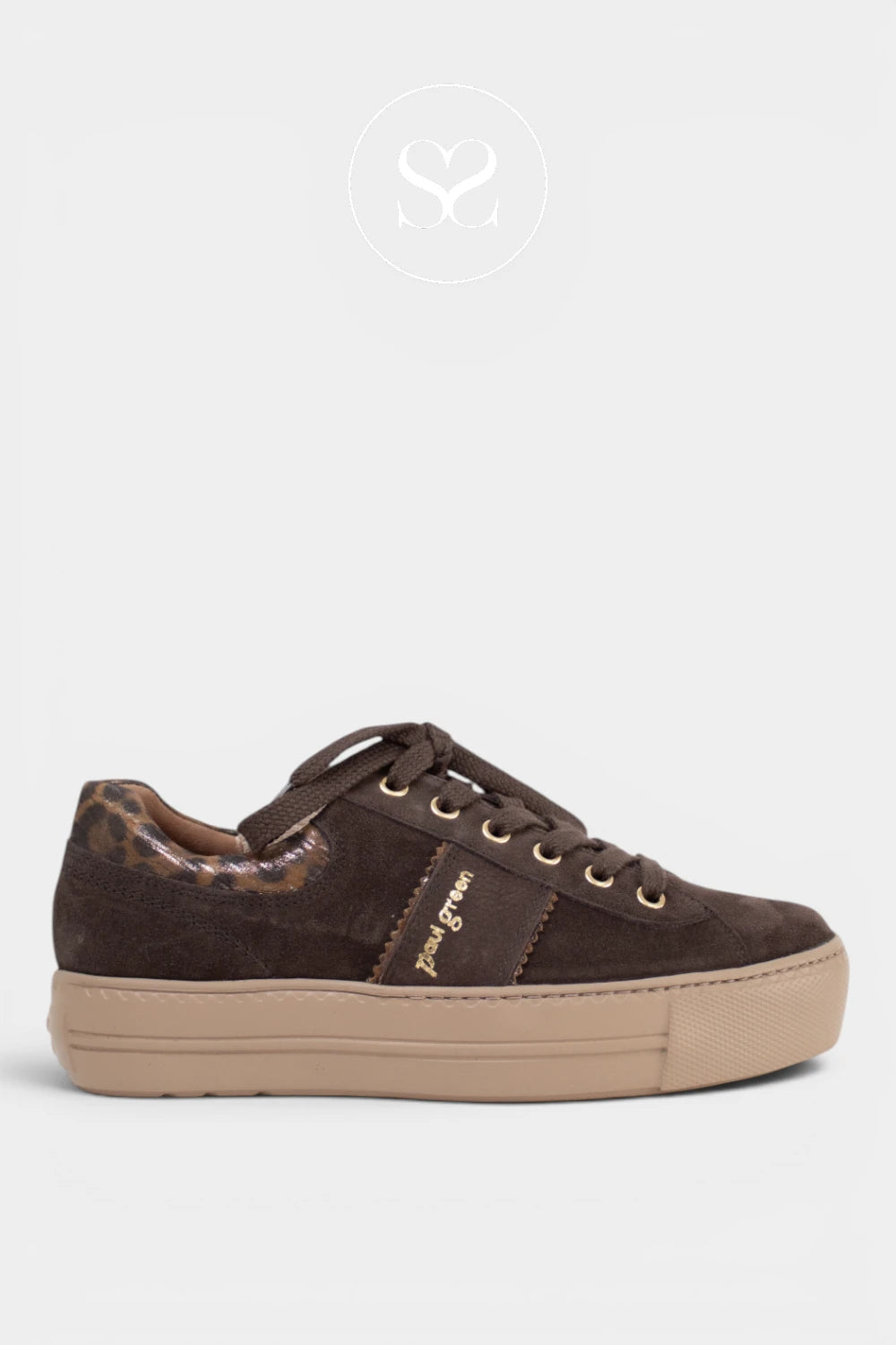 Paul Green Brown Suede Trainers - 5567