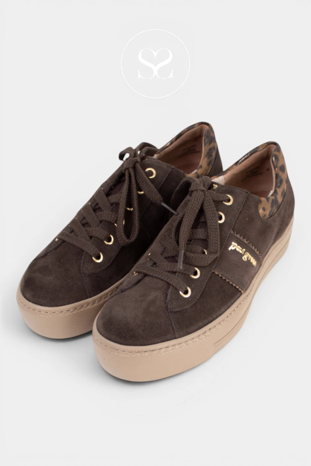 Paul Green Brown Suede Trainers - 5567