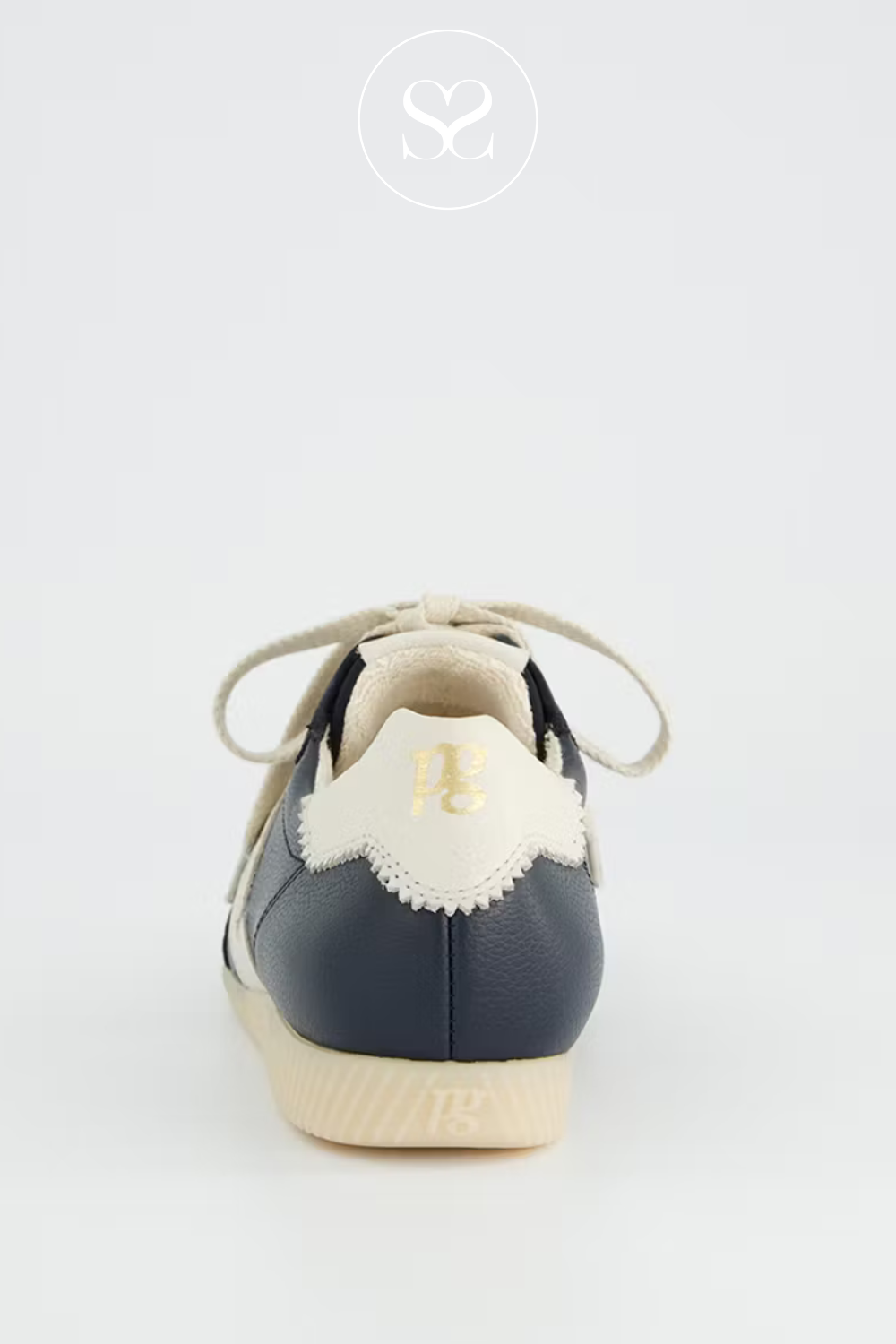 Paul Green Navy Suede Low Profile Retro Trainers - 5490