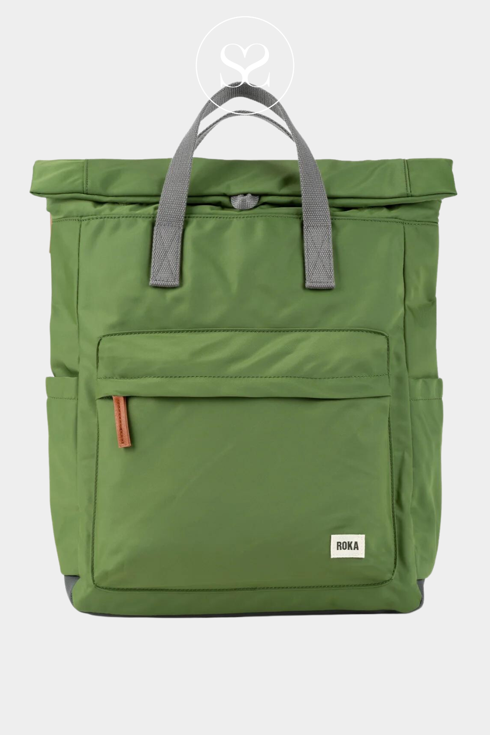 ROKA LONDON CANFIELD B GREEN WATERPROOF BACKPACK