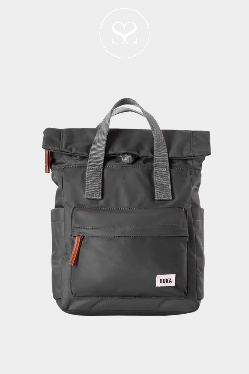 ROKA CANFIELD B SMALL CHARCOAL BAG ROKA BAGS WATERPROOF BACKPACK