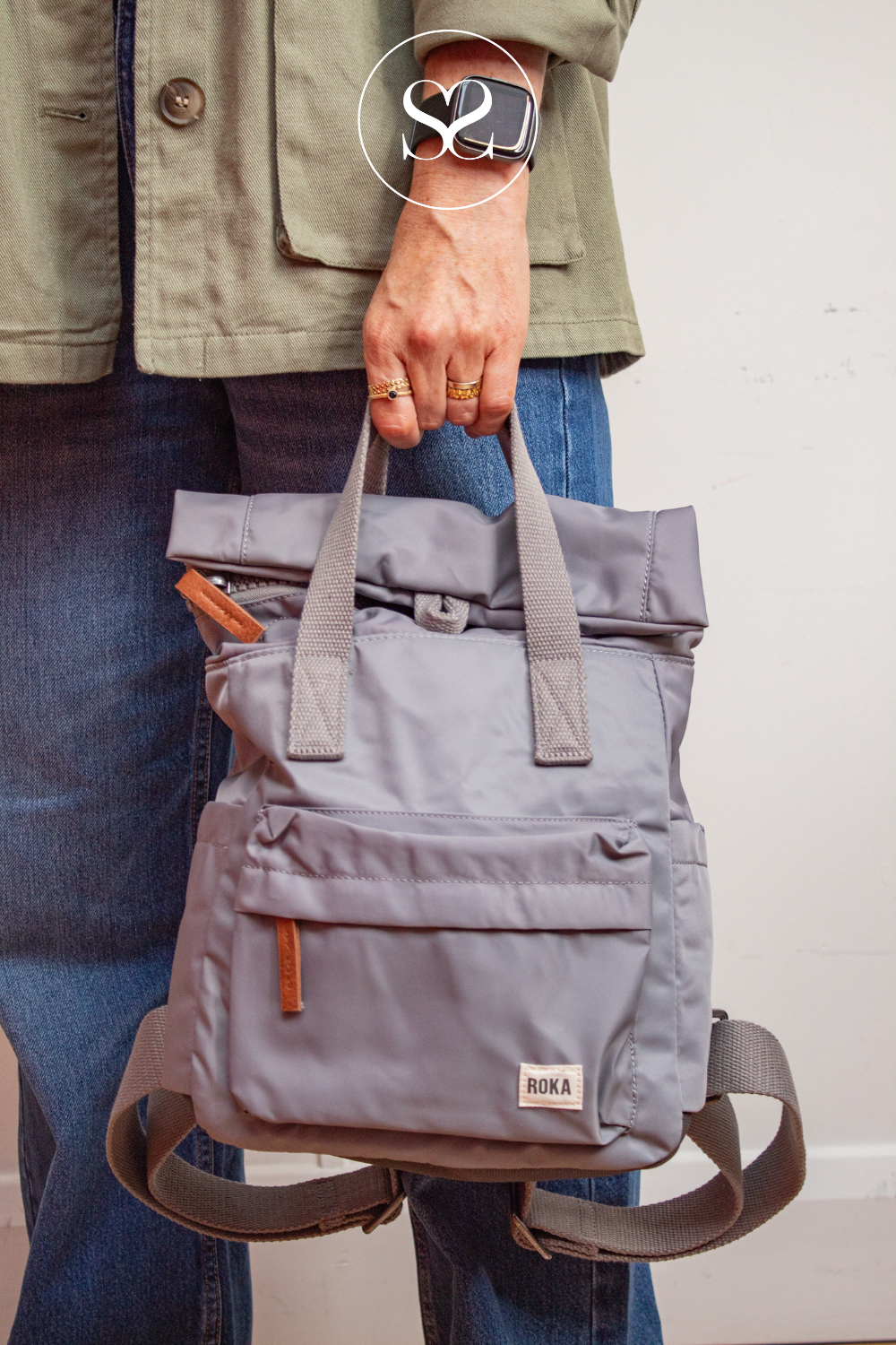 ROKA CANFIELD B MEDIUM BAG GREY (STORMY)