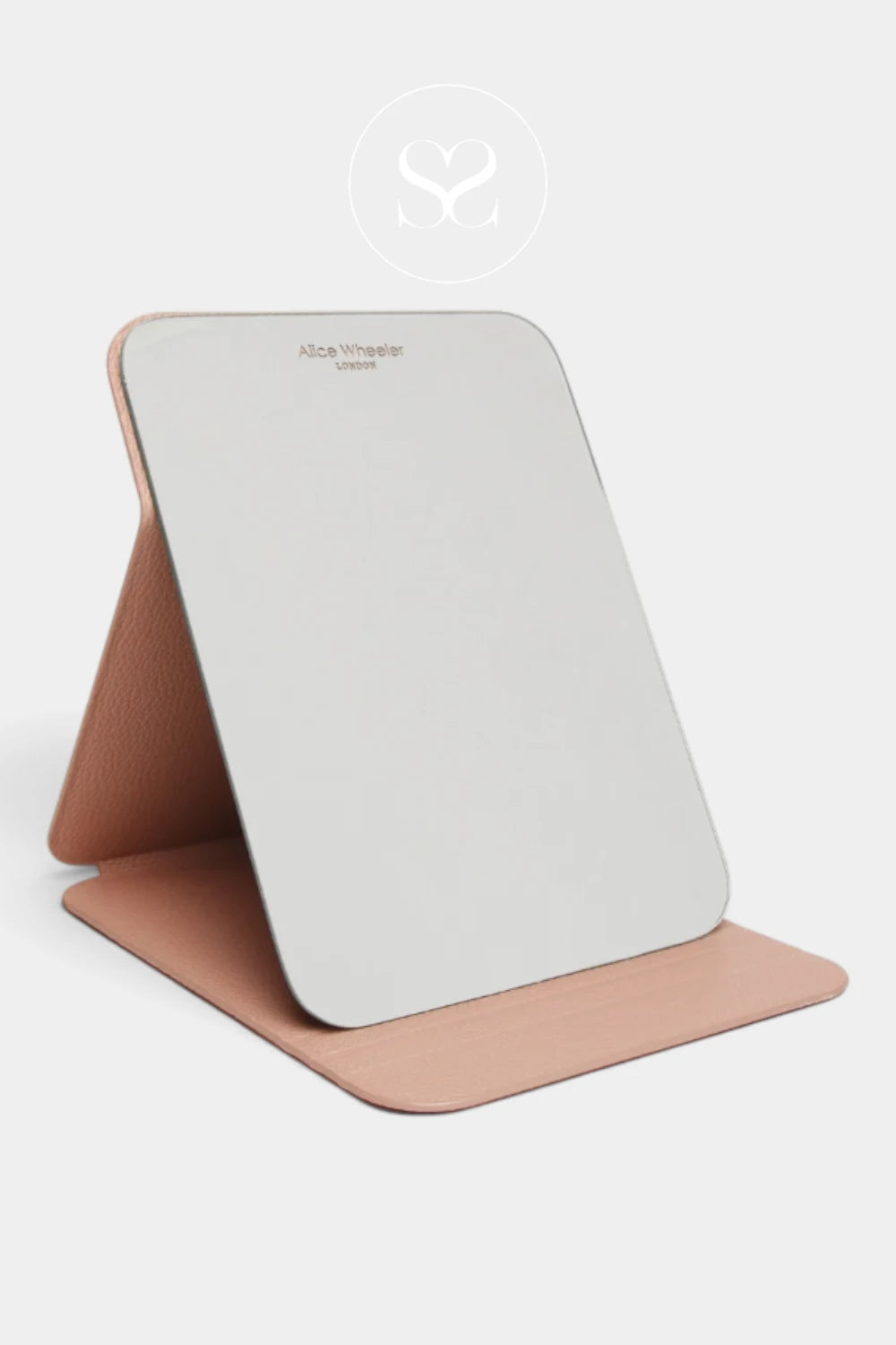 Alice Wheeler London Pink Folding Travel Mirror — AW0308