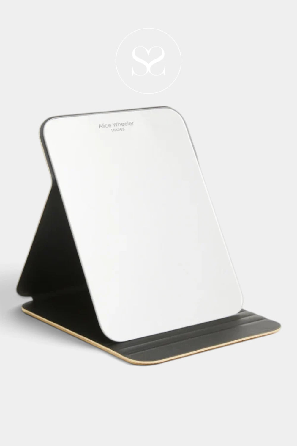 Alice Wheeler London Gold/Black Folding Travel Mirror - AW0408