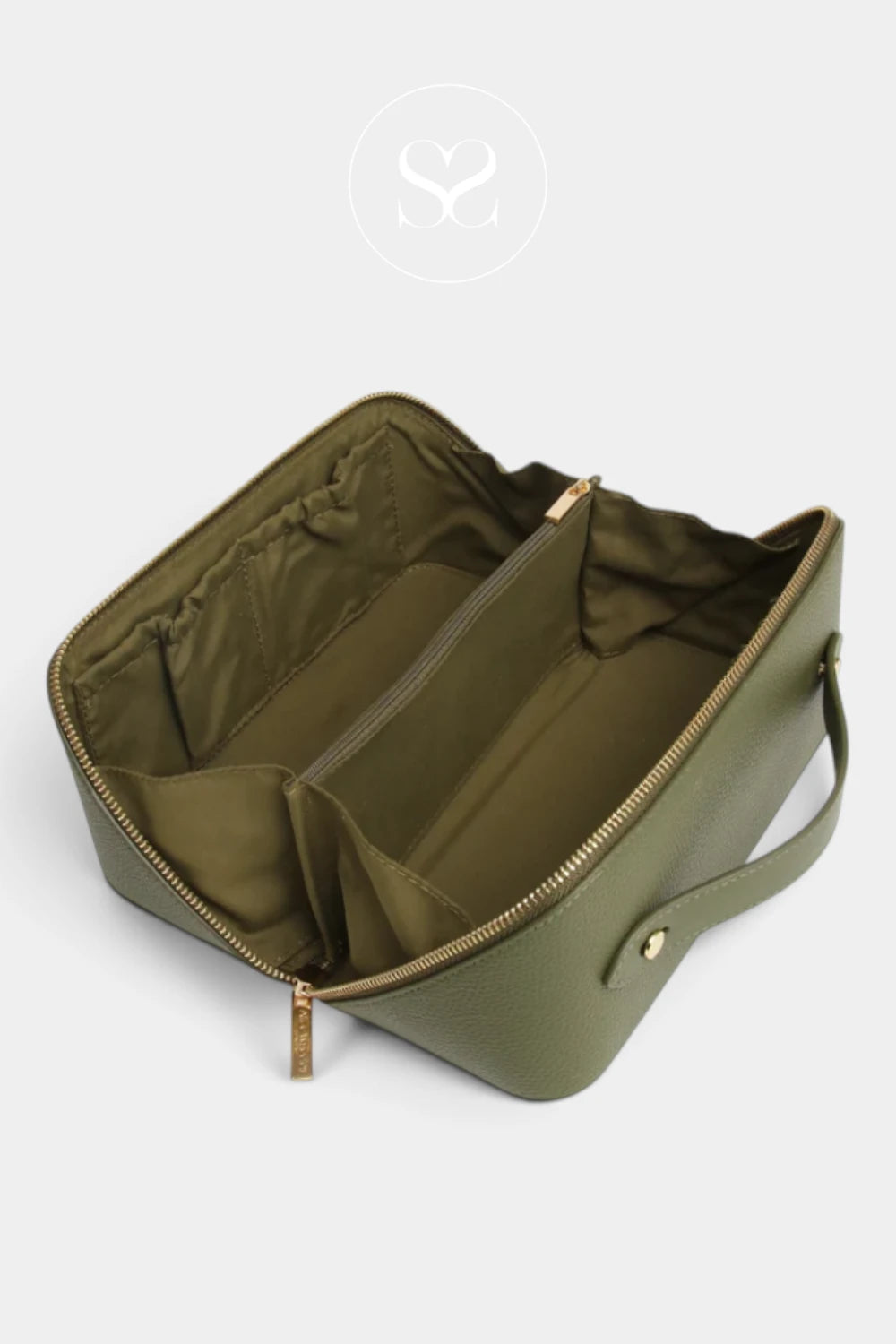 Alice Wheeler Olive Green Train Case - Kensington