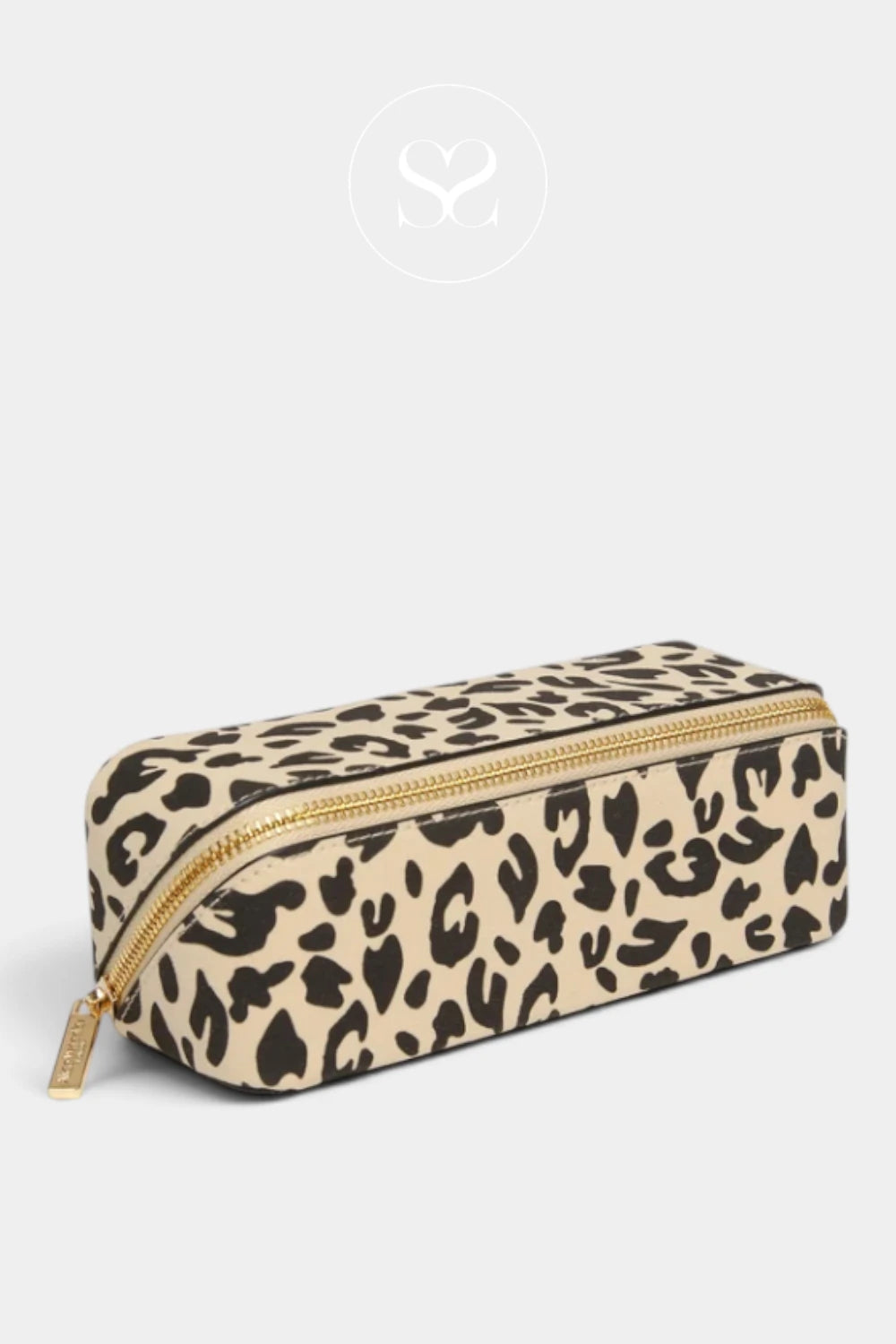 Alice Wheeler Leopard Print Small Train Case - Kensington (S)