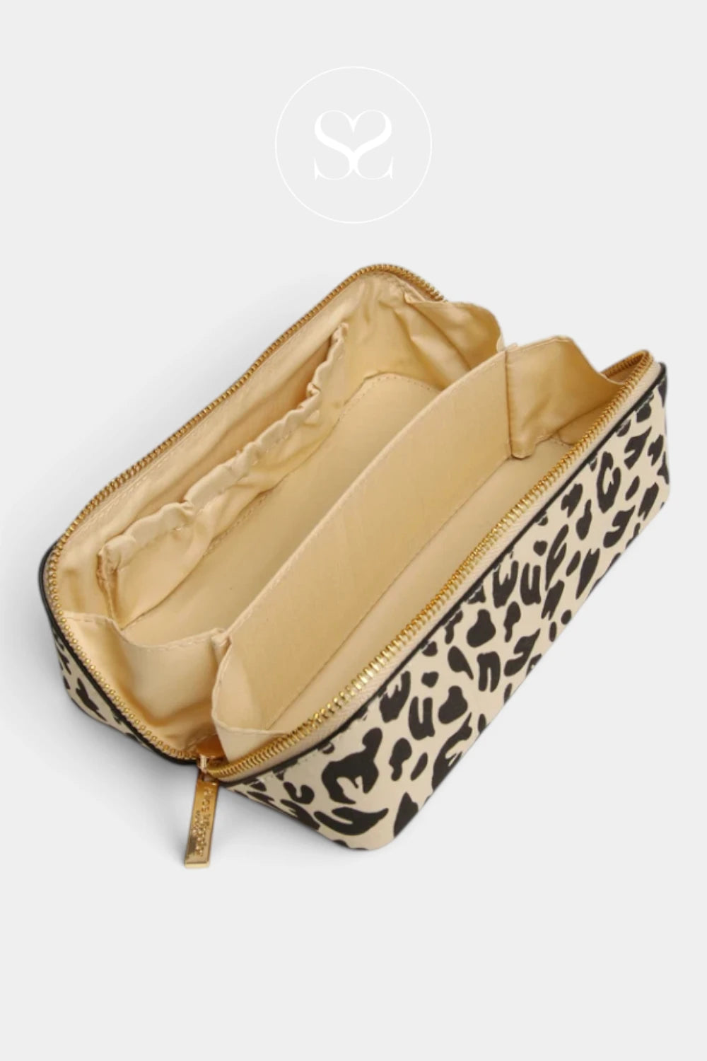 Alice Wheeler Leopard Print Small Train Case - Kensington (S)