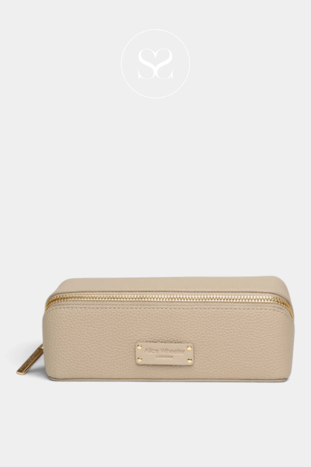 Alice Wheeler Stone Small Train Case - Kensington (S)