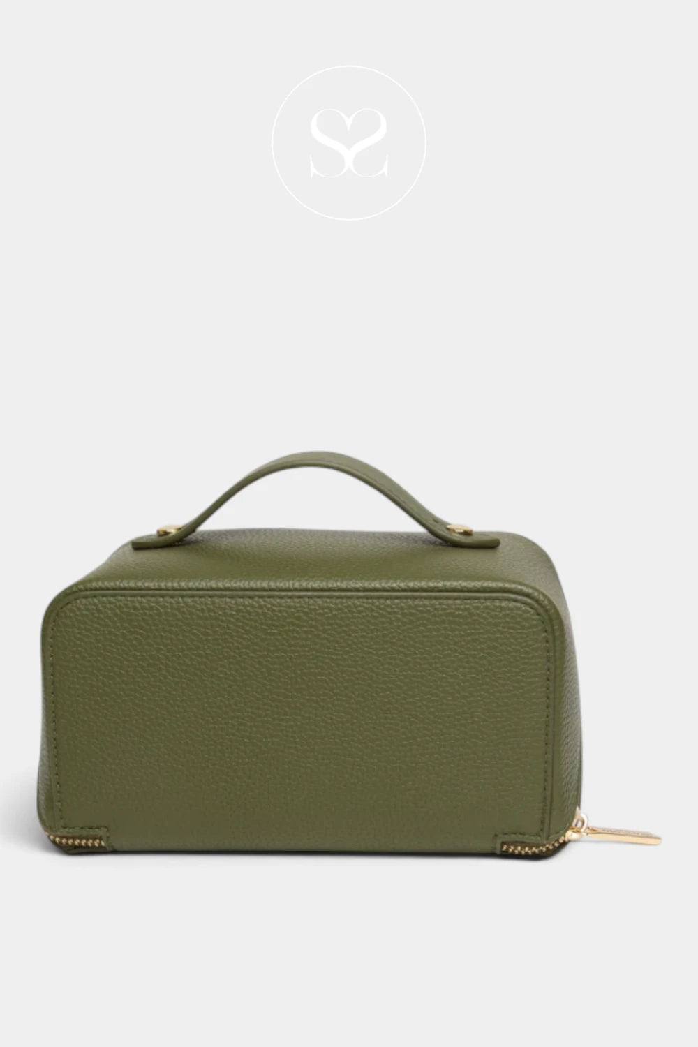 Alice Wheeler Olive Green Mini Train Case - Kensington (M)