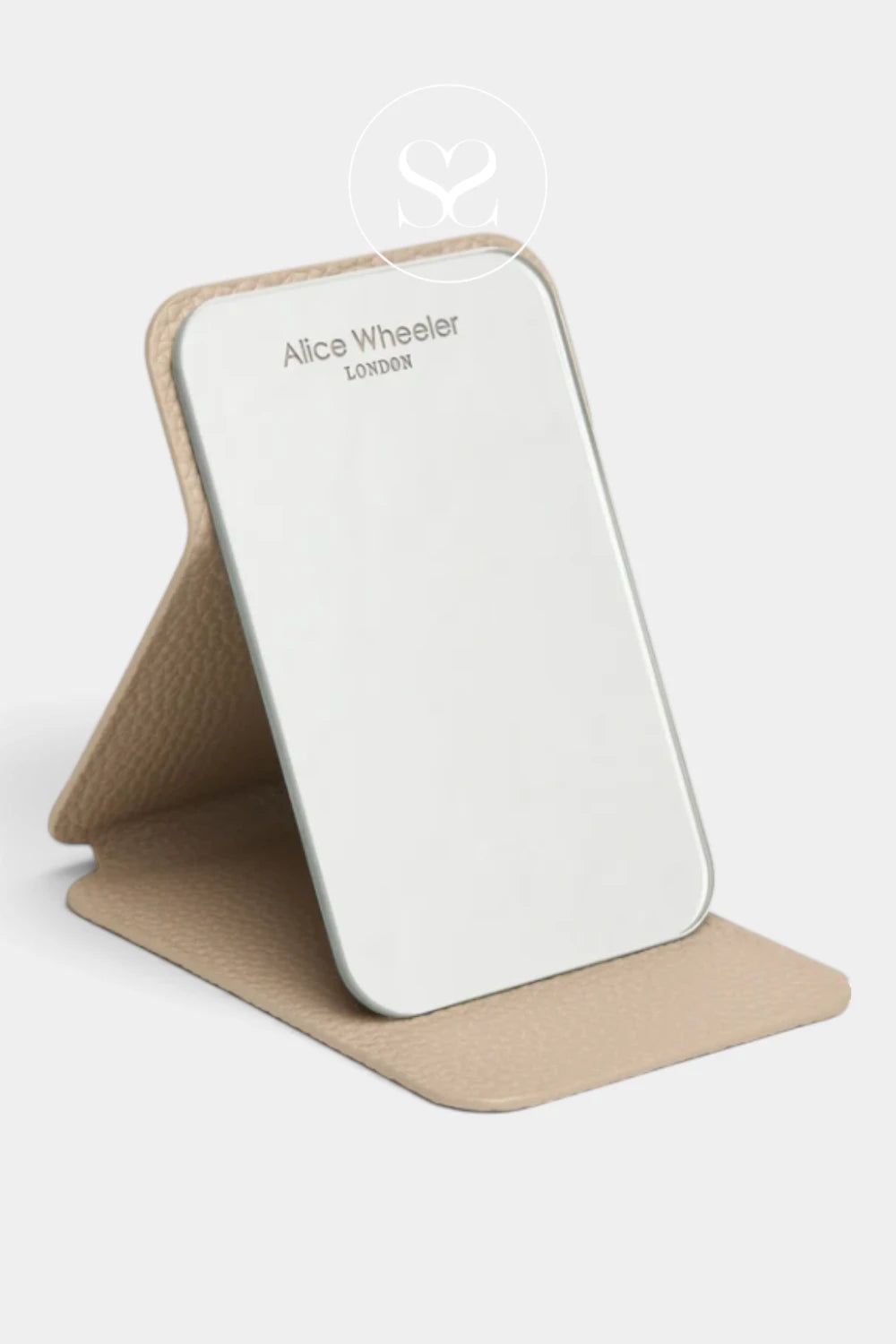 Alice Wheeler Stone Mini Folding Mirror