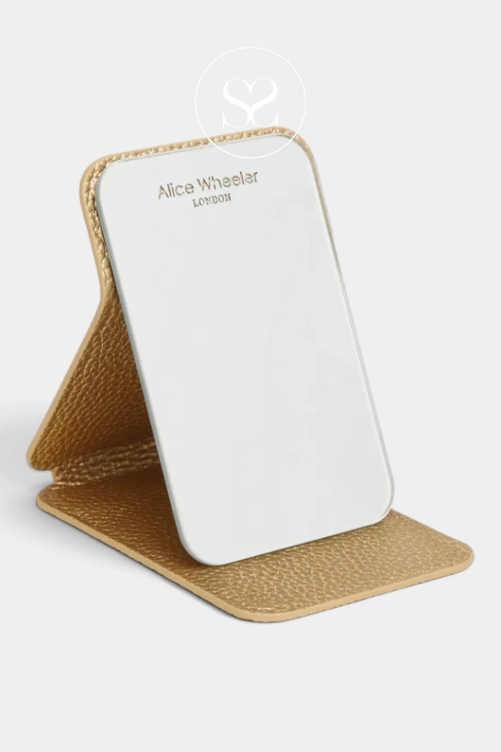 Alice Wheeler Gold Mini Folding Mirror