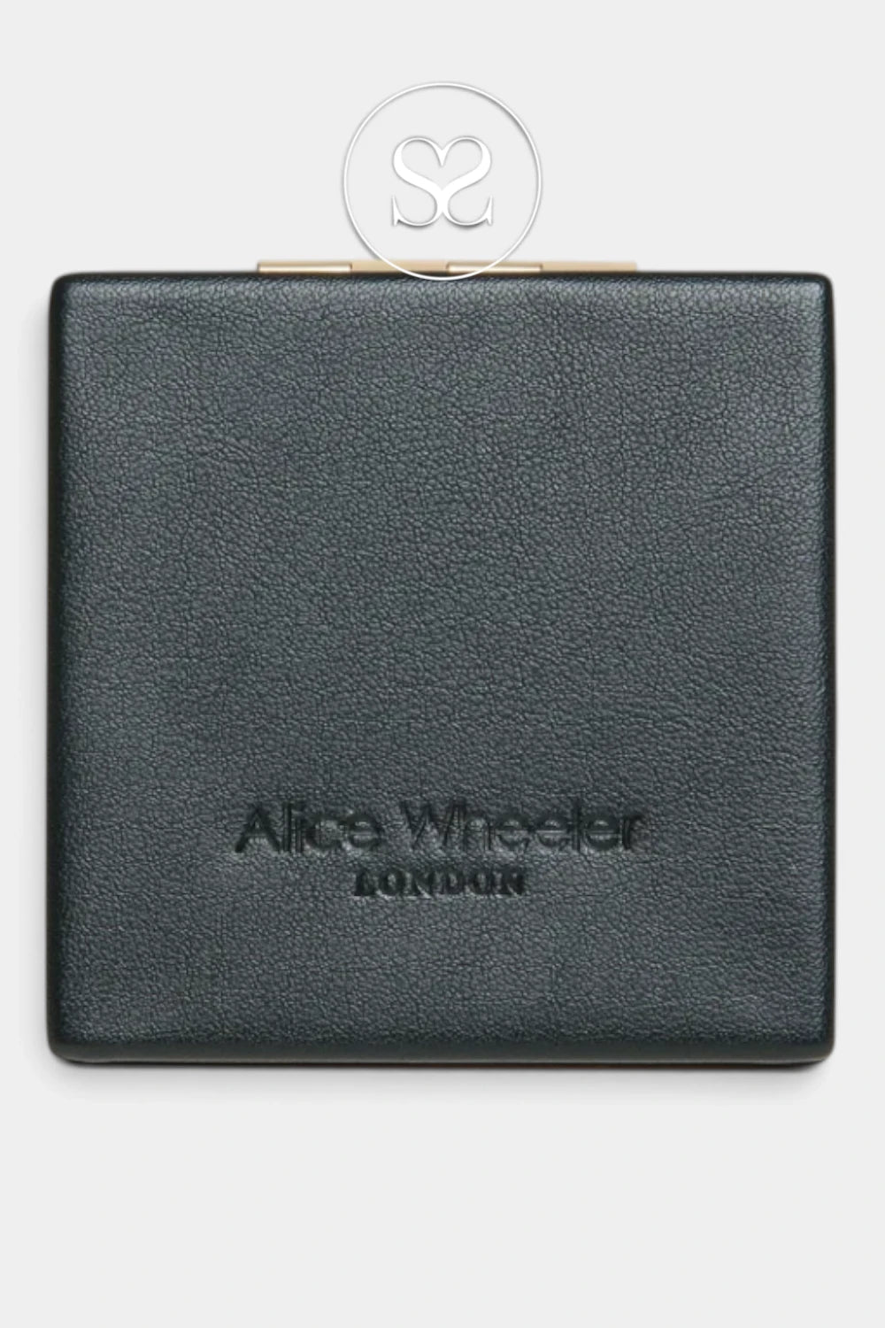 Alice Wheeler London Black Vienna Mirror Compact — AW6081