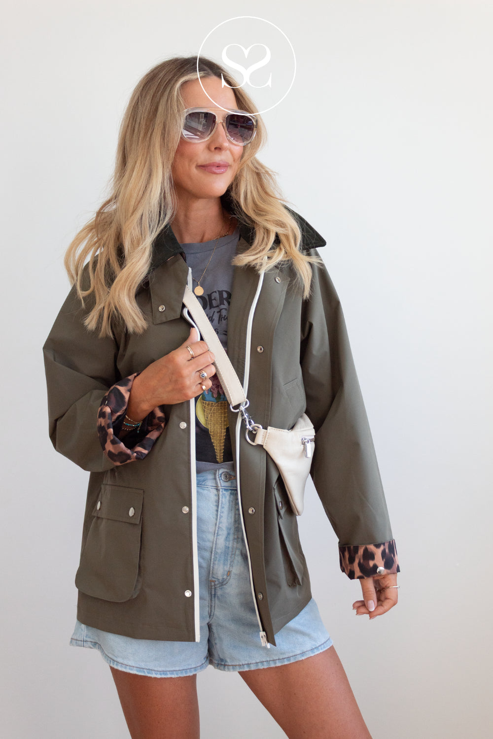 flotte archives jacket styled with cream depeche bumbag