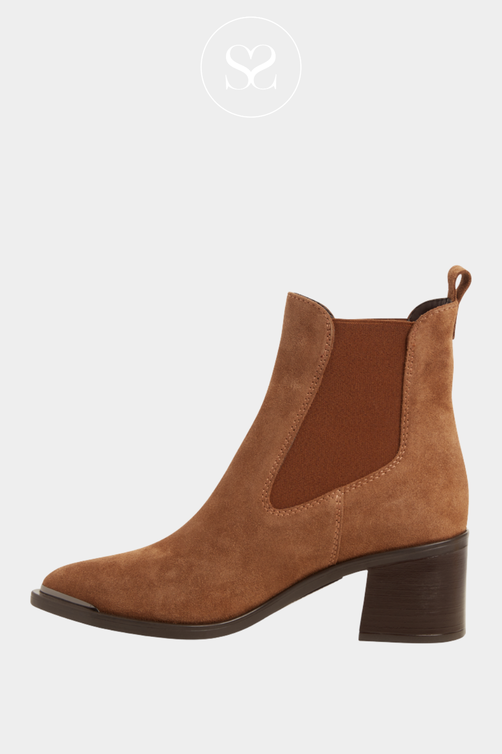 TAMARIS 1-25301-45-300 TAN SUEDE LEATHER SOFT POINTED TOE BOOTS