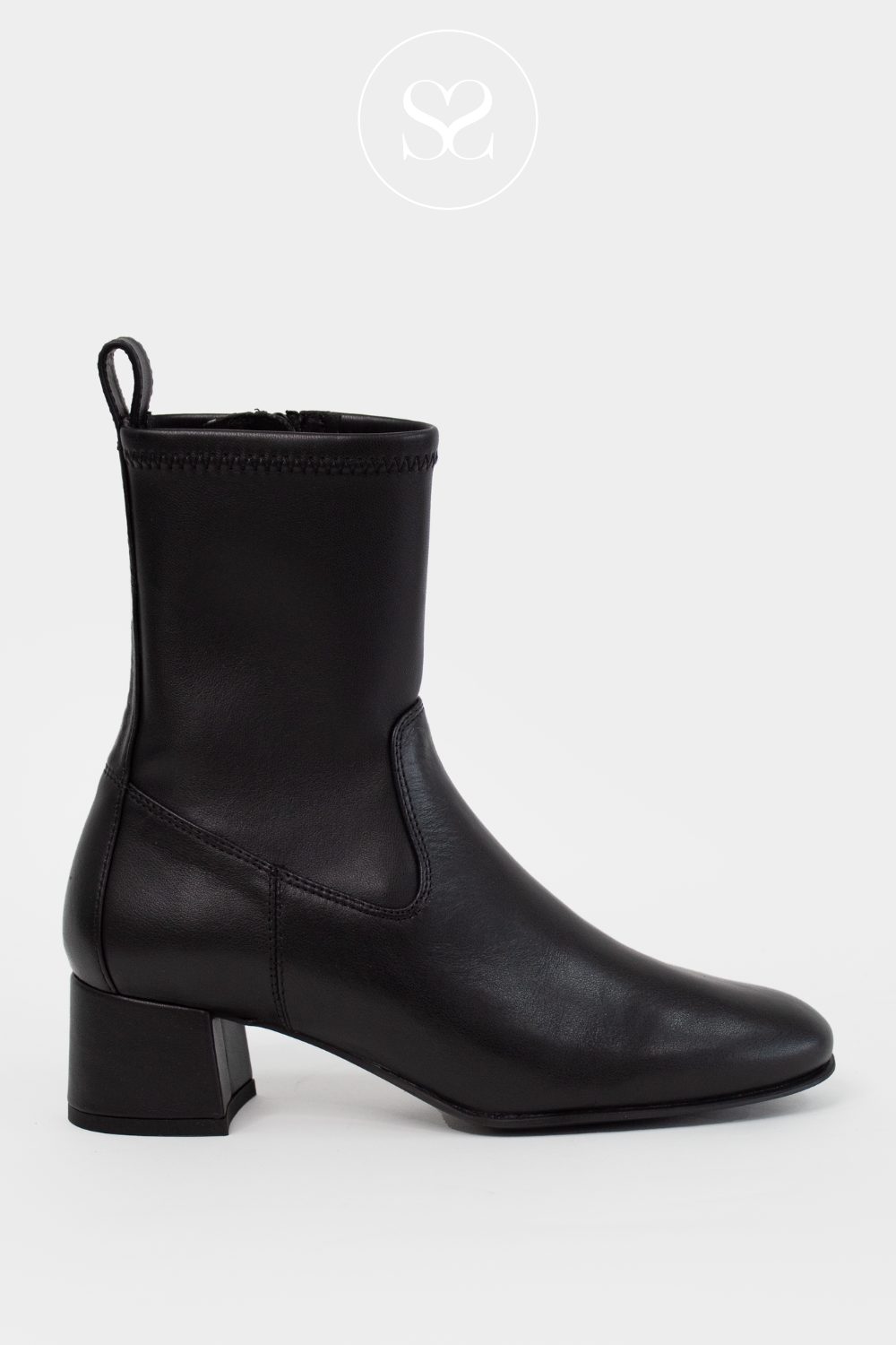 Block heel sock boots sales