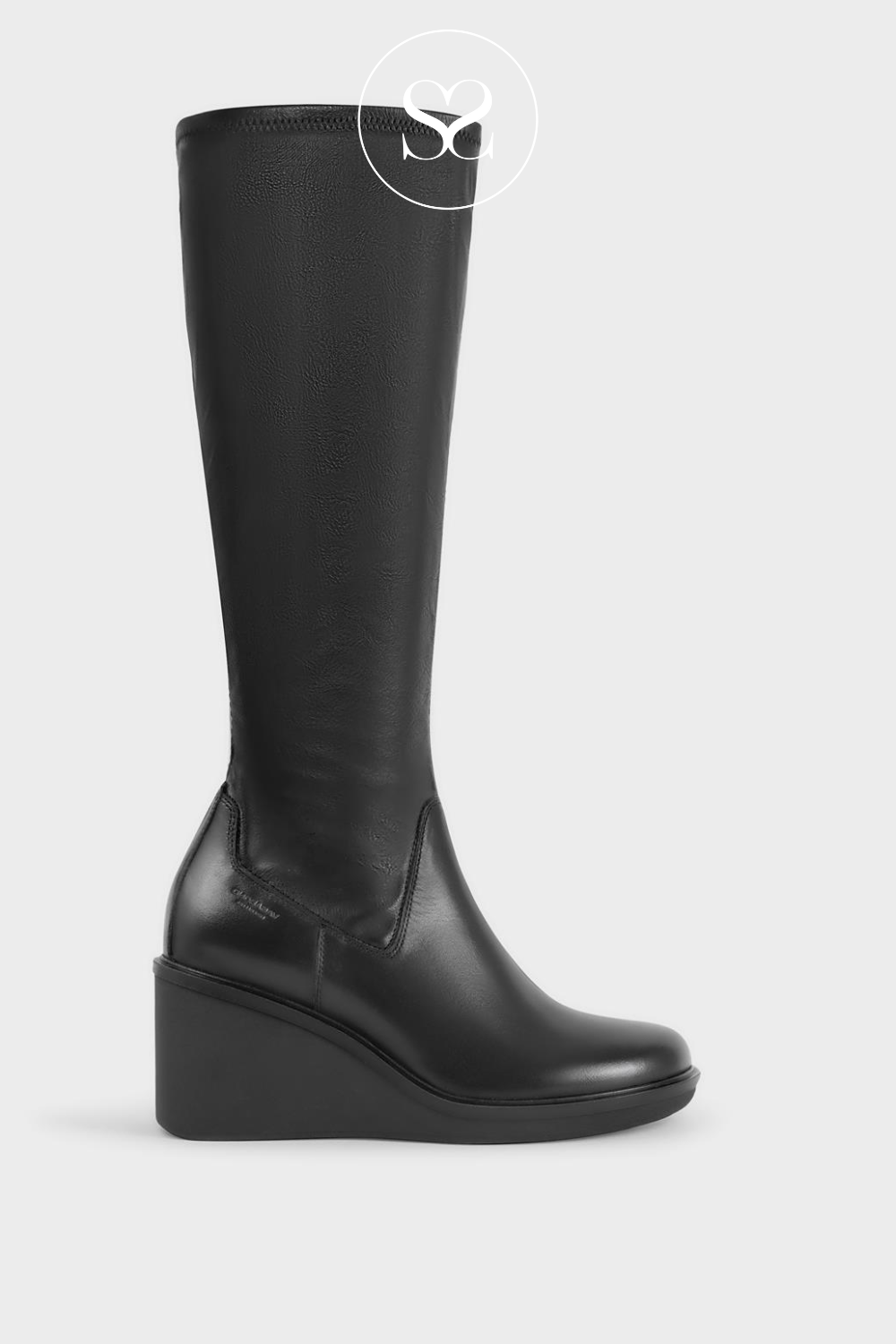 Knee high wedge heel boots shop