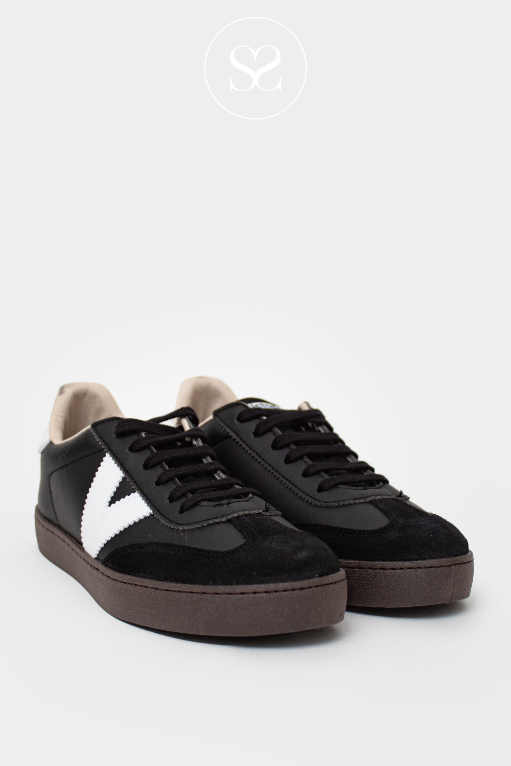 Victoria Black Retro Flatform Trainers - 1126186