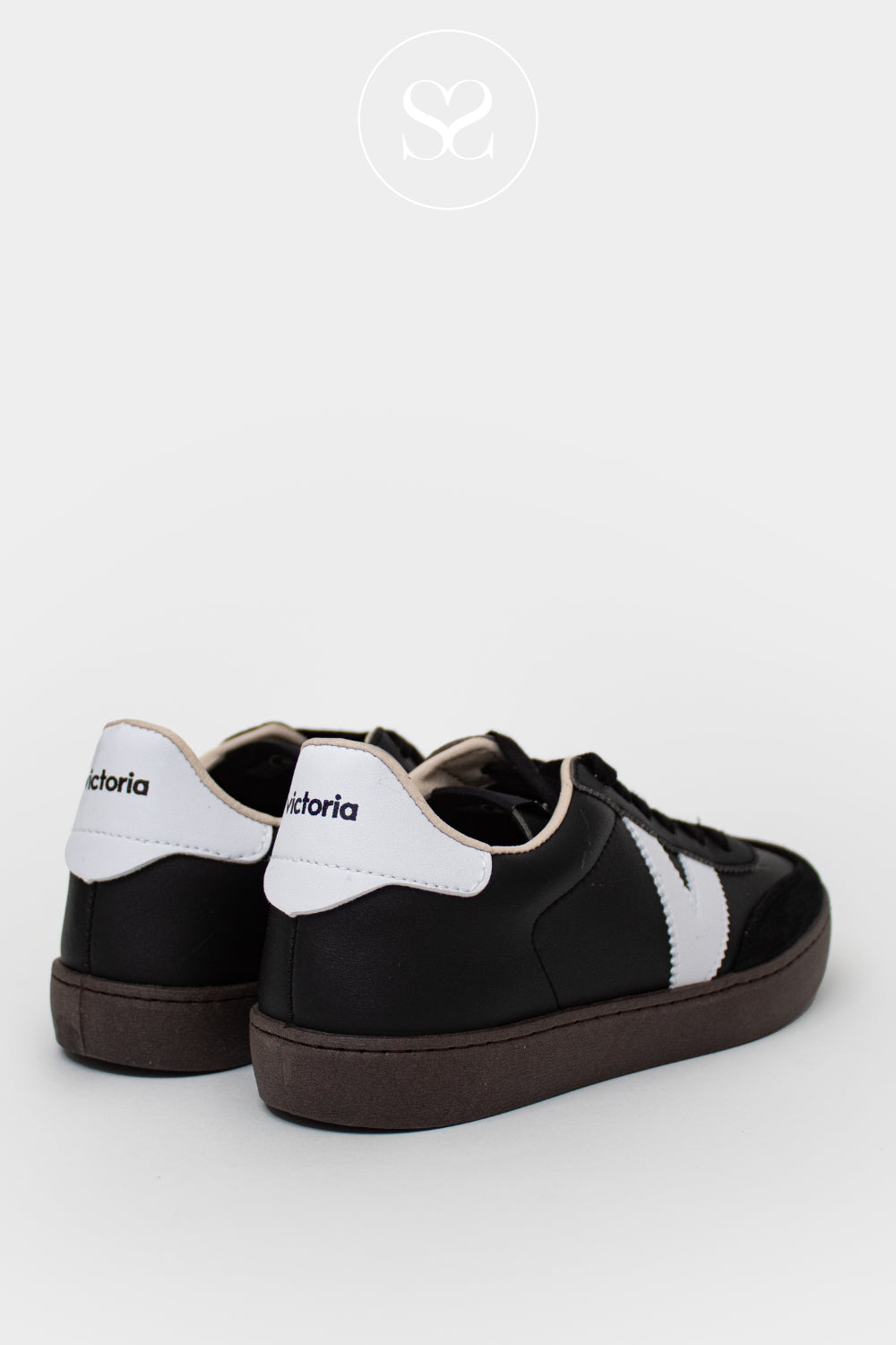 Victoria Black Retro Flatform Trainers - 1126186