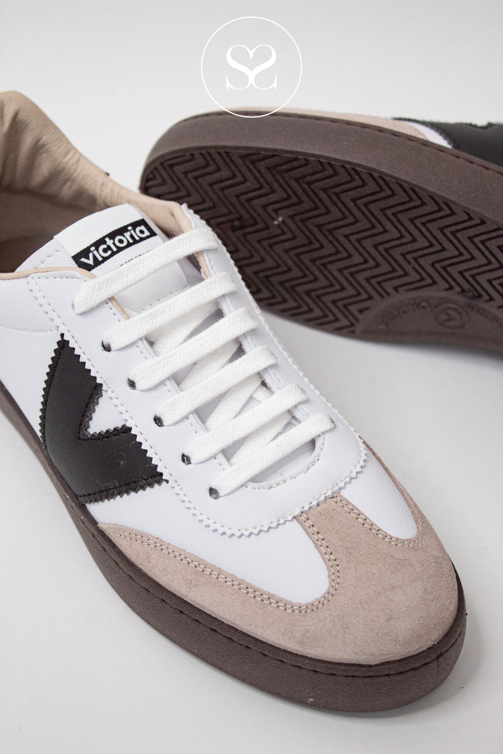 Victoria White Retro Flatform Trainers 1126186