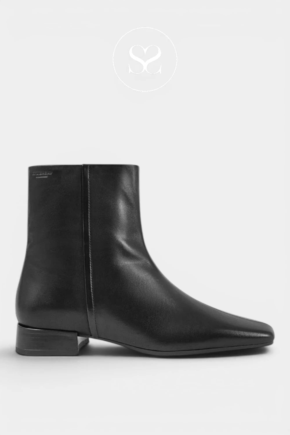 Vagabond Black Block Heel Ankle Boots- Mona 5955-001 Ireland
