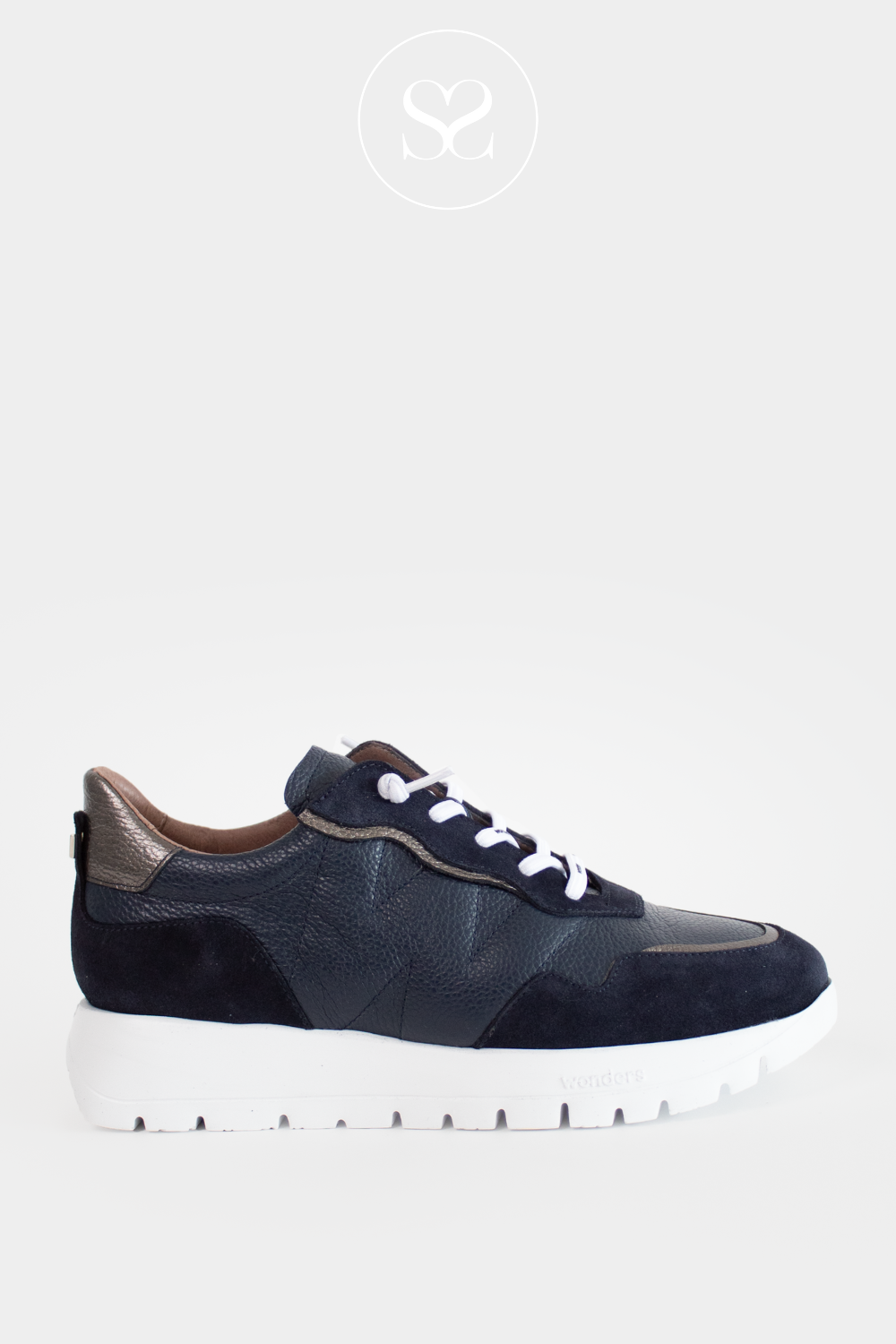 Metallic slip on trainers top