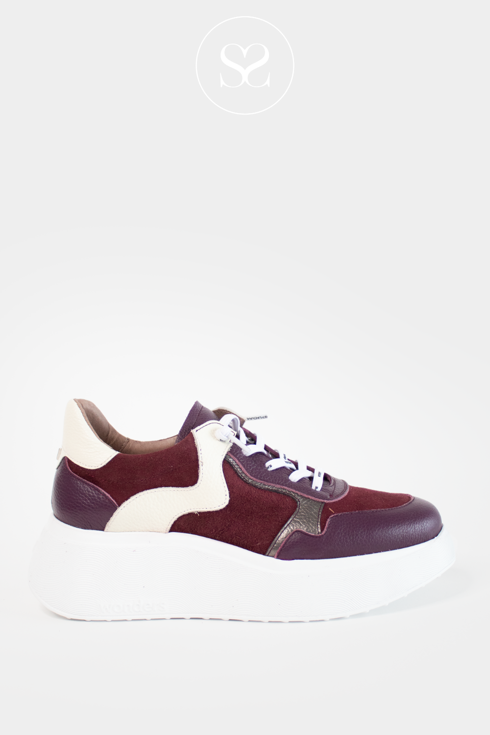 Cream wedge trainers deals