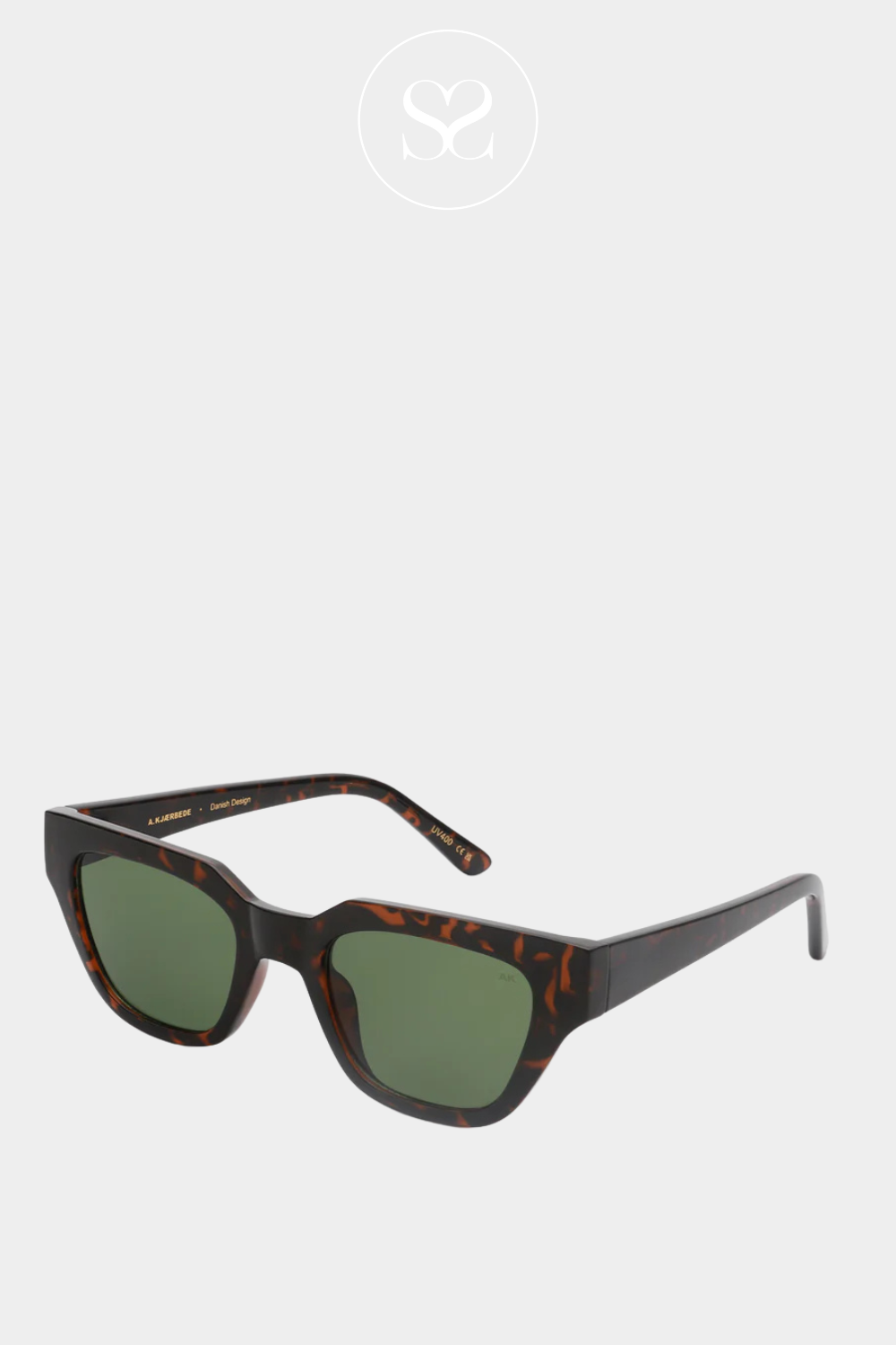 A.KJAERBEDE KAWS DEMI TORTOISE SUNGLASSES