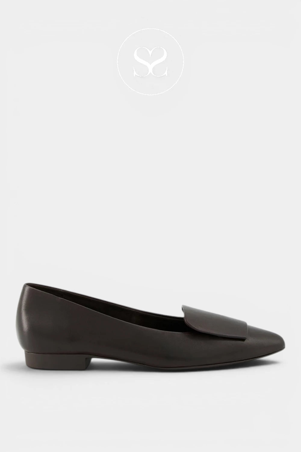 # Paul Green Chocolate Brown Leather Pumps — 3792 for Women In Ireland