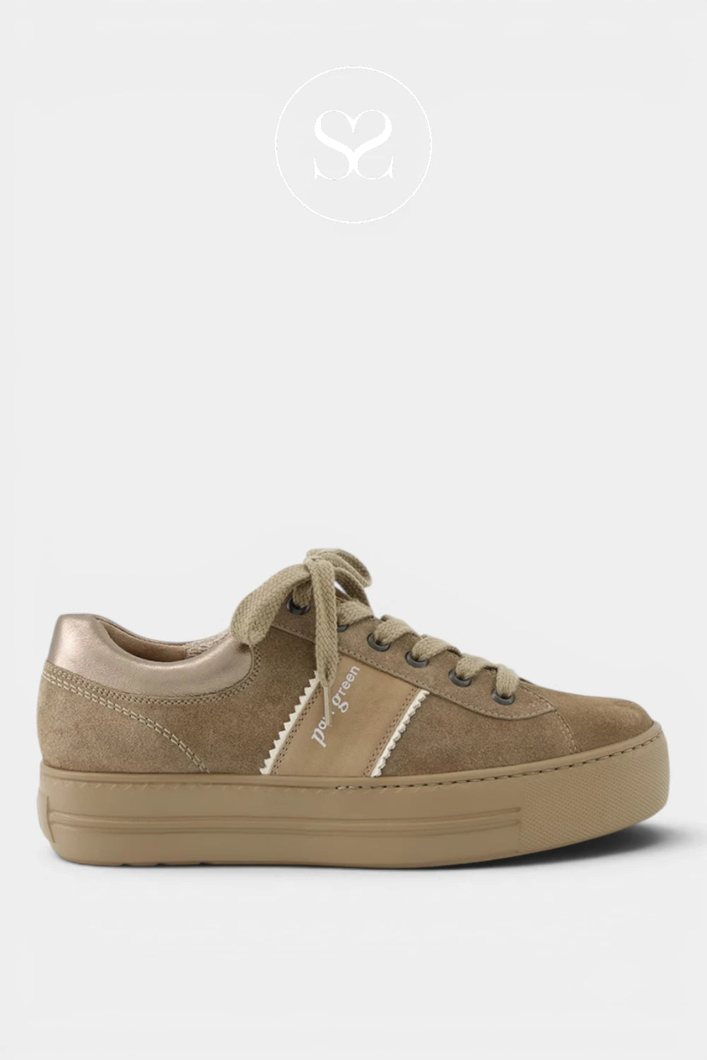 Paul Green Beige Suede Trainers 5567-002 Ireland