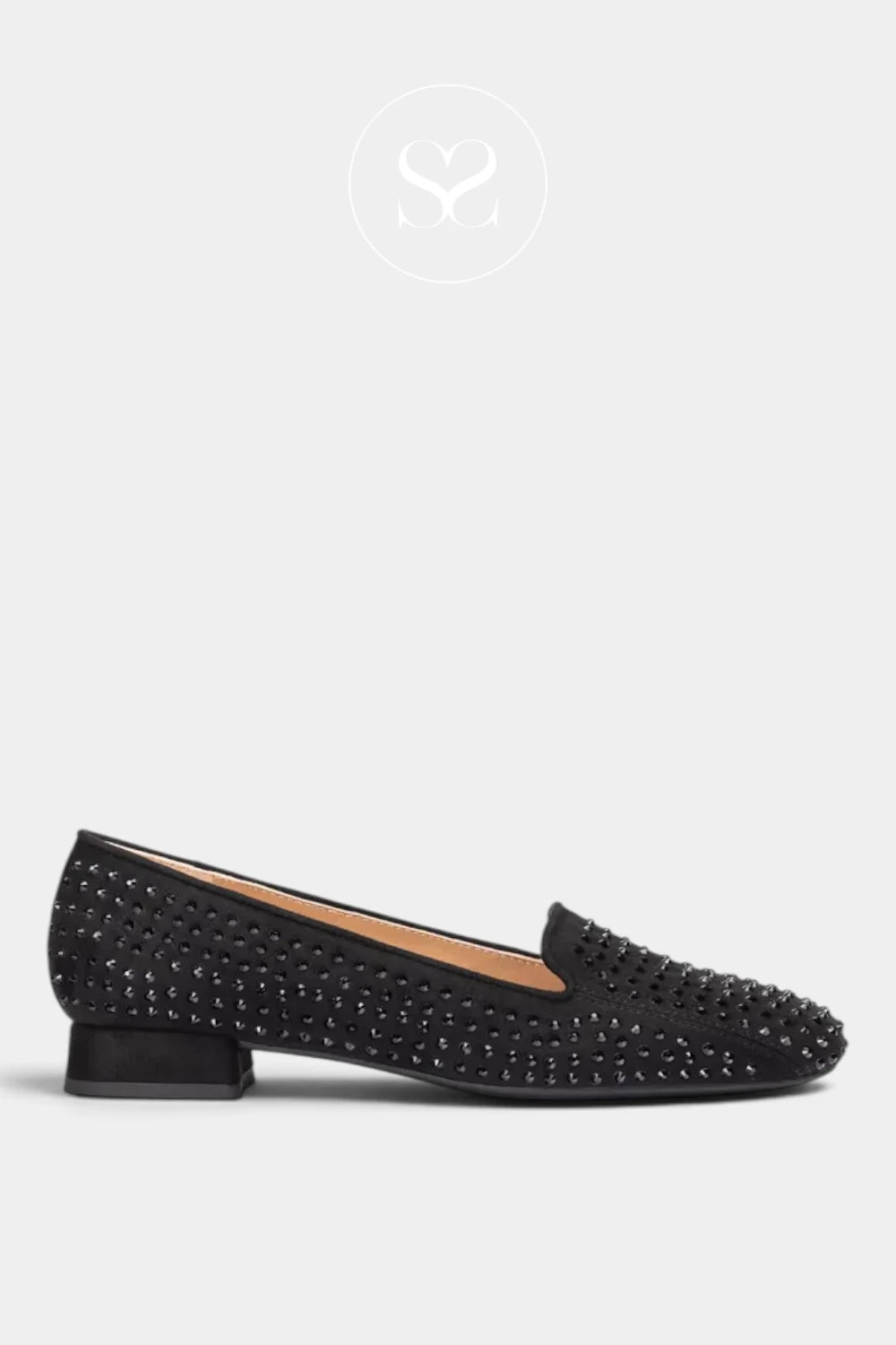 Unisa Black block heel Loafer - Capito for women - Ireland