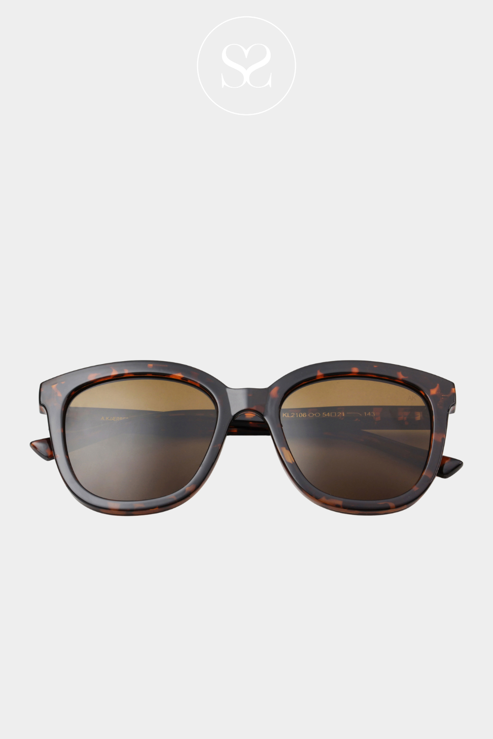 A.KJAERBEDE BILLY DEMI TORTOISE SUNGLASSES