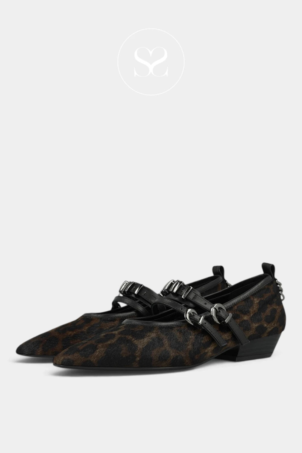 Lodi Brown Leopard Print Pony Pumps - Elena