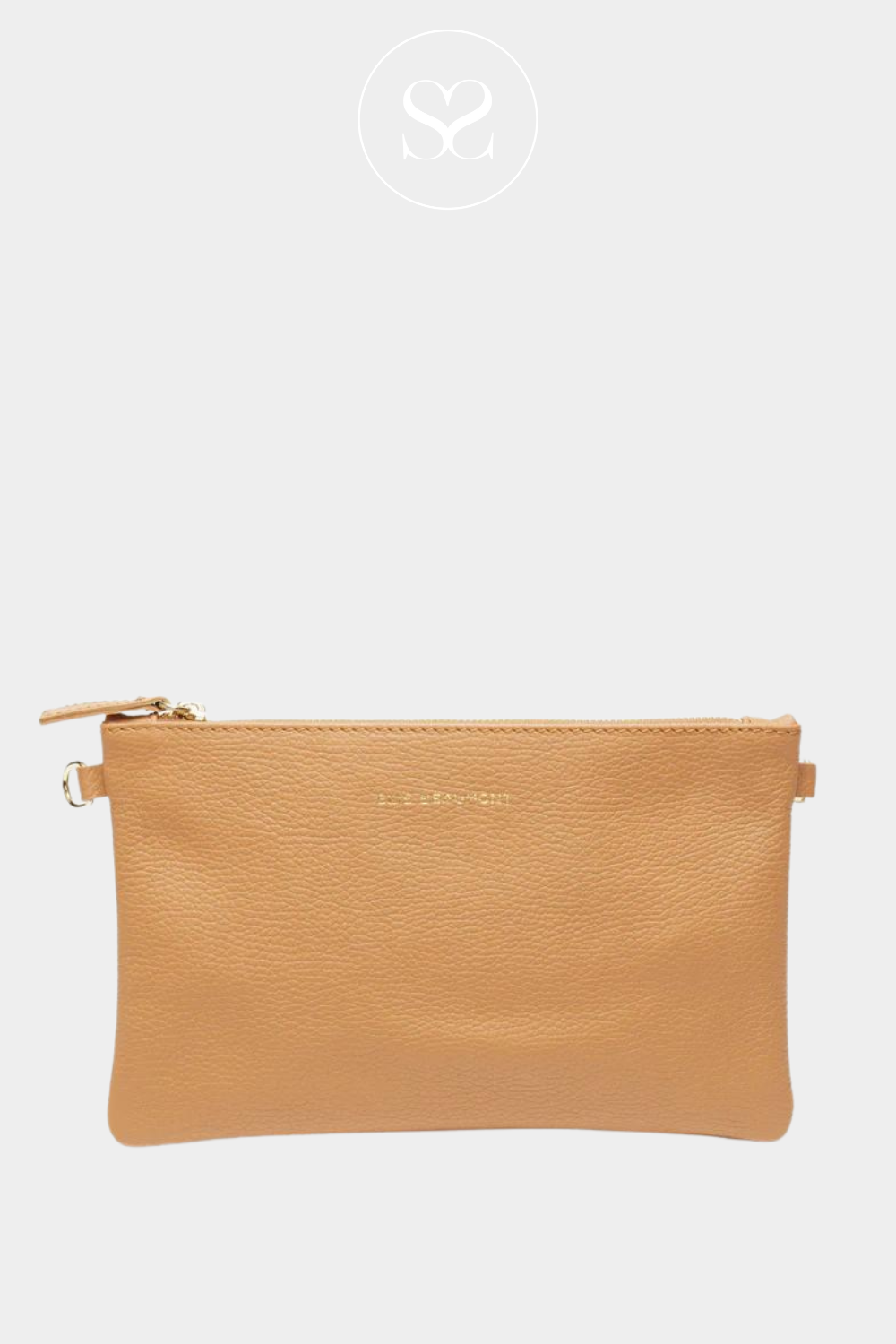 ELIE BEAUMONT POUCH BAG CAMEL LEATHER