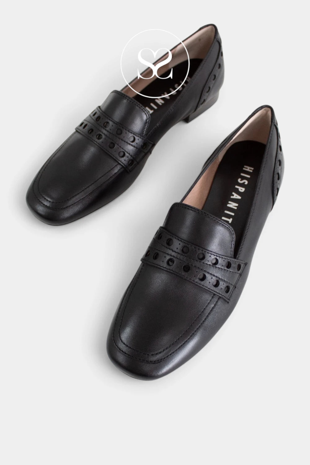 Hispanitas Black Block Heel Loafer HI265199