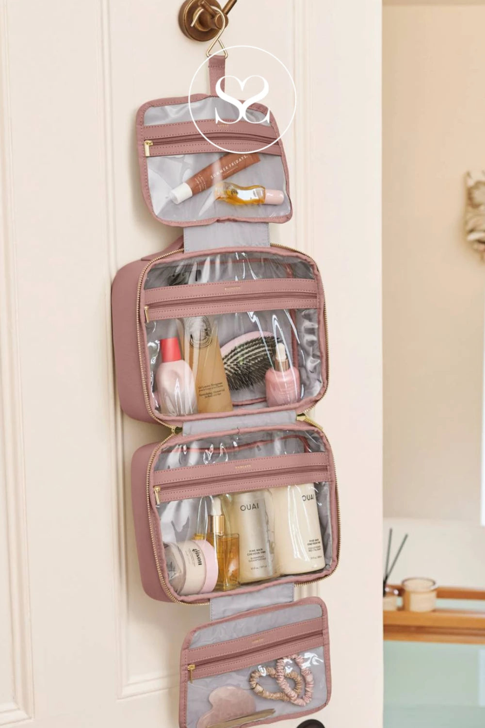 Katie Loxton Hanging Wash Bag - Blush