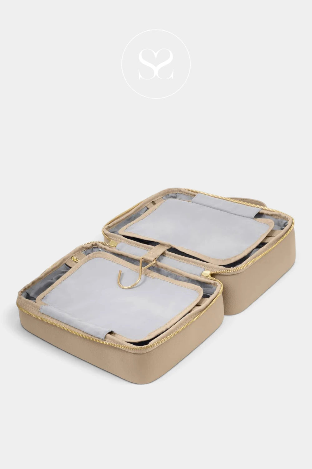 Katie Loxton Hanging Wash Bag - Taupe