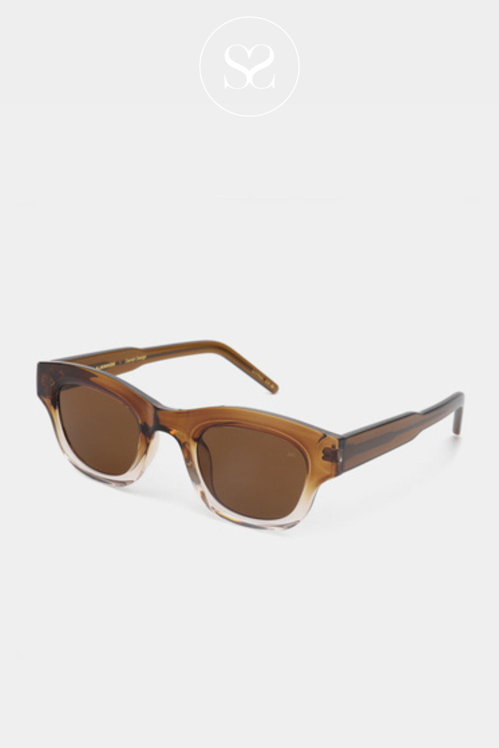 A.KJAERBEDE LANE SMOKE CHAMPAGNE SUNGLASSES
